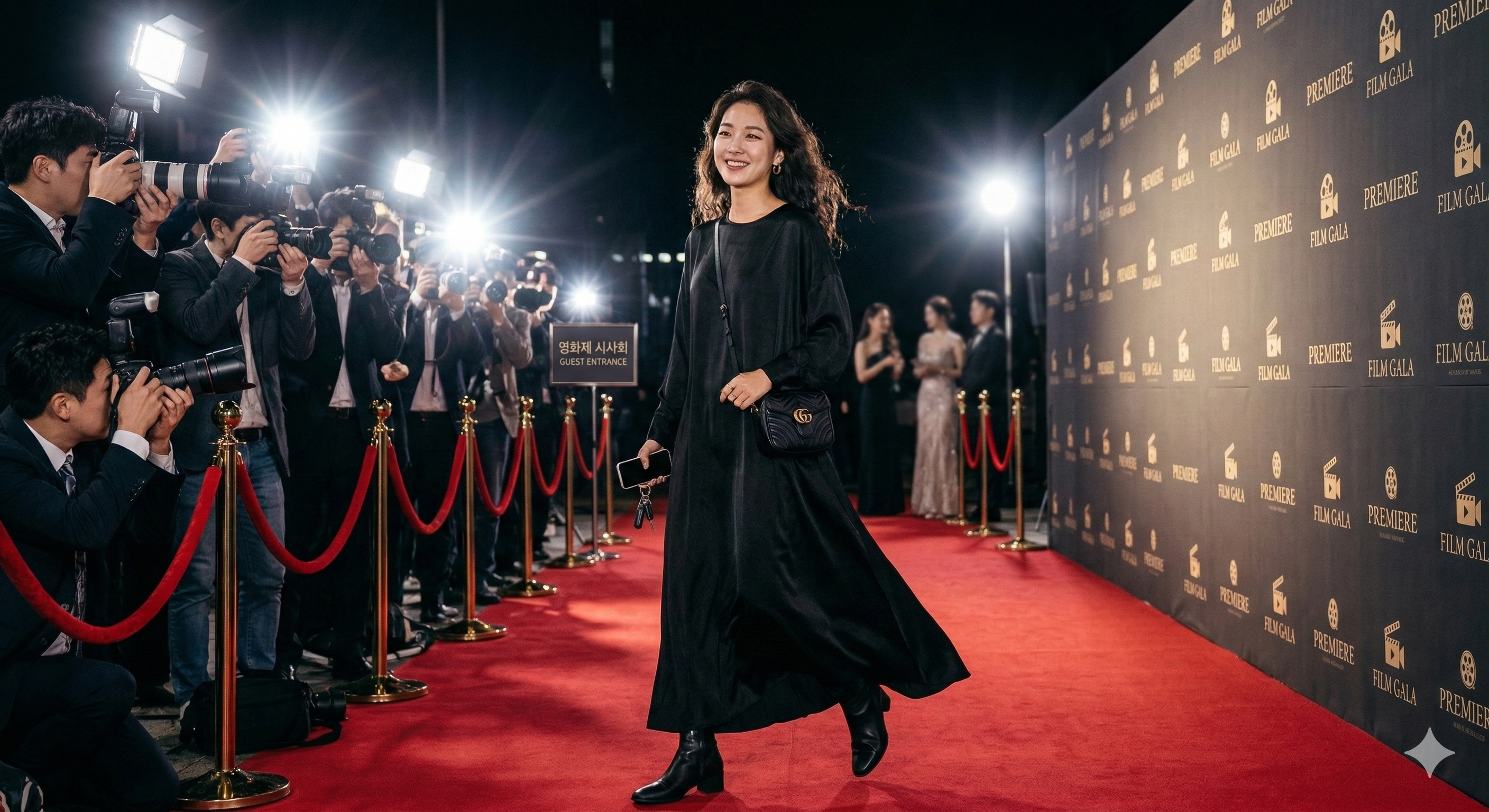 럭셔리 폴리 루즈핏 원피스