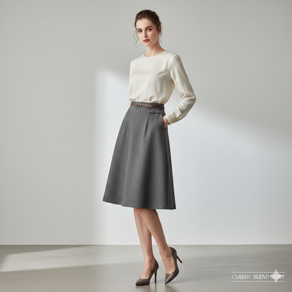 클래식 여성 스커트